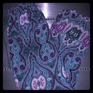 NWOT Tobi Teal Paisleys Lounge Pants